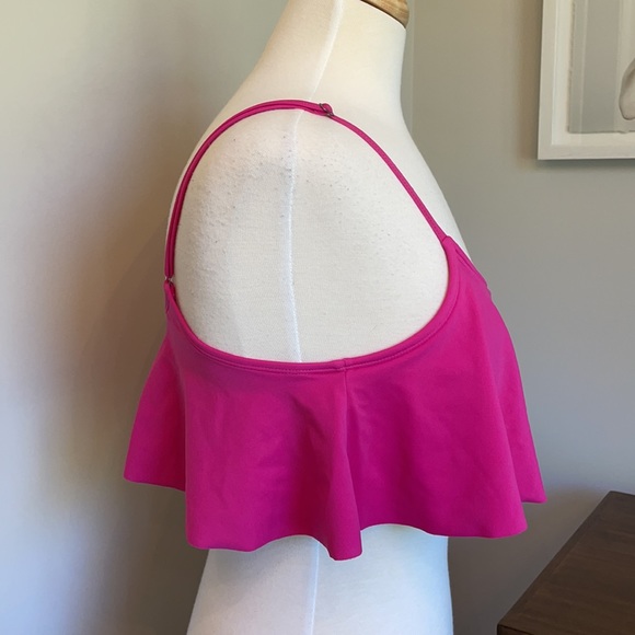 Roxy Hot Pink Ruffle Bikini Top - Picture 2 of 10